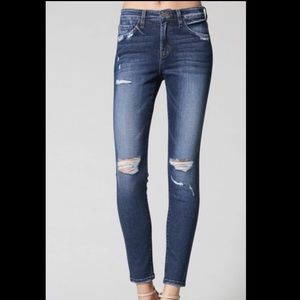 Flying Monkey Mid Rise Ankle Skinny Jeans